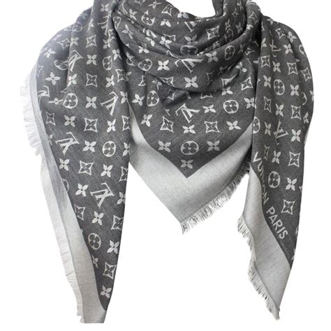 louis vuitton logo scarf|louis vuitton scarf women's black.